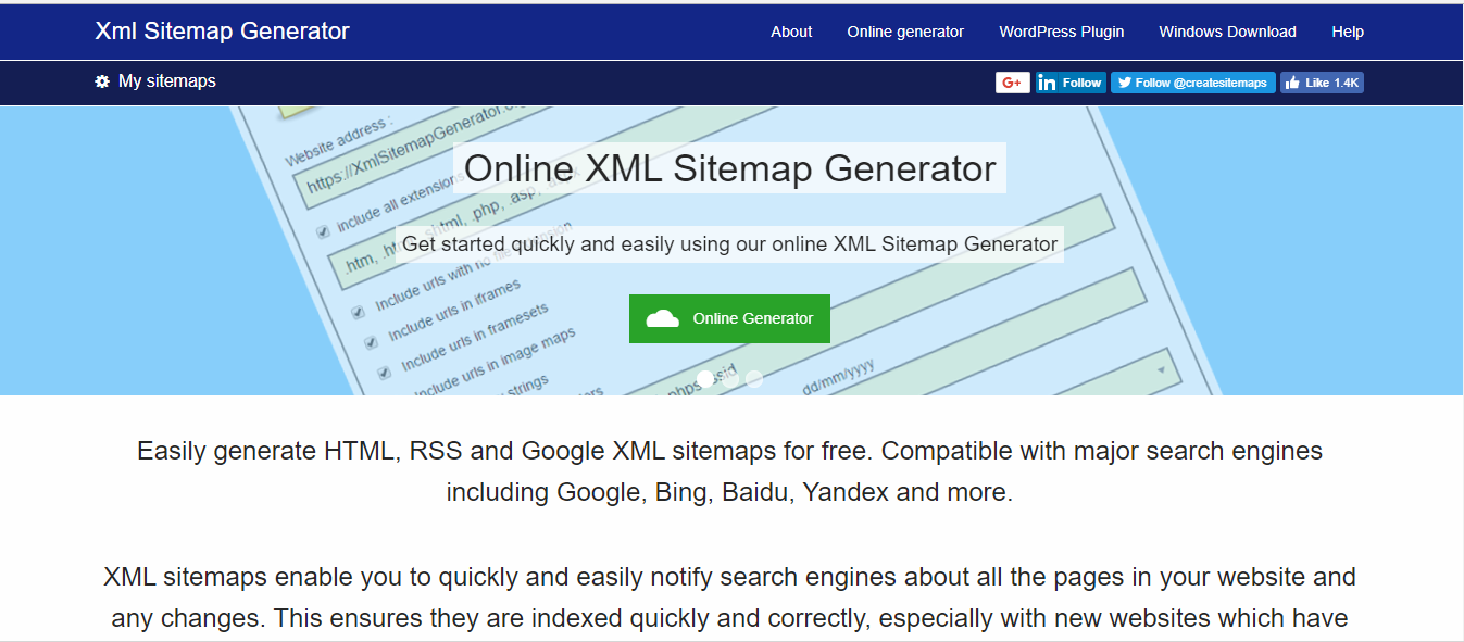 unlimited xml sitemap generator tools and website cotocus blog