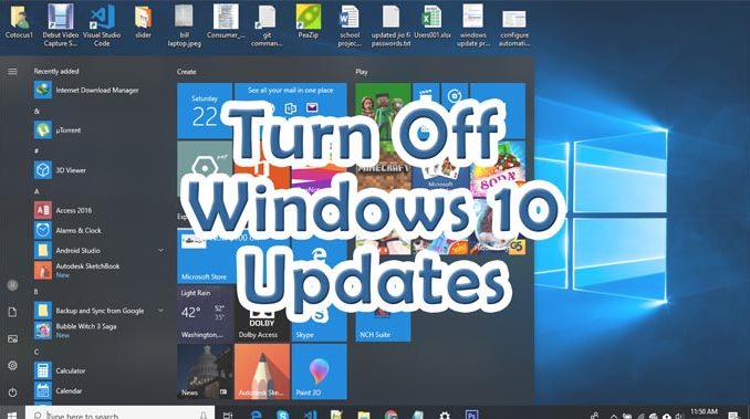 turn off windows 10 update