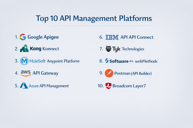 Top 10 API Management Platforms: Features, Pros, Cons & Comparison ...