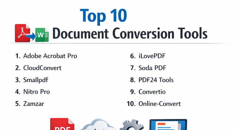 Top 10 Document Conversion Tools: Features, Pros, Cons & Comparison ...