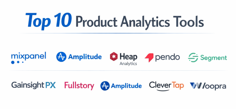 Top 10 Product Analytics Tools: Features, Pros, Cons & Comparison - Cotocus
