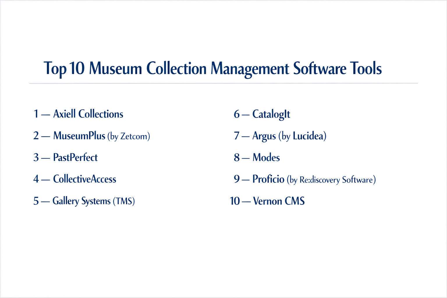 Top 10 Museum Collection Management Software: Features, Pros, Cons ...