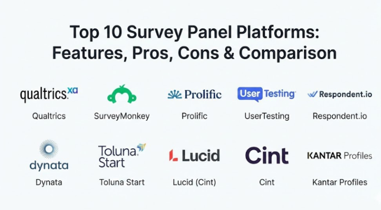 Top 10 Survey Panel Platforms: Features, Pros, Cons & Comparison - Cotocus